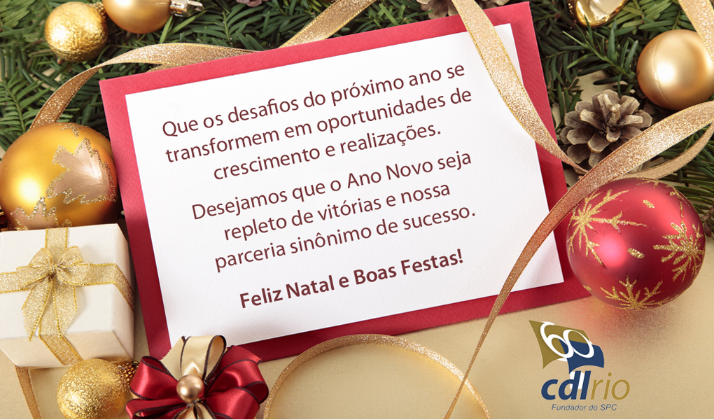 Mensagem de Boas Festas! - CDLRio